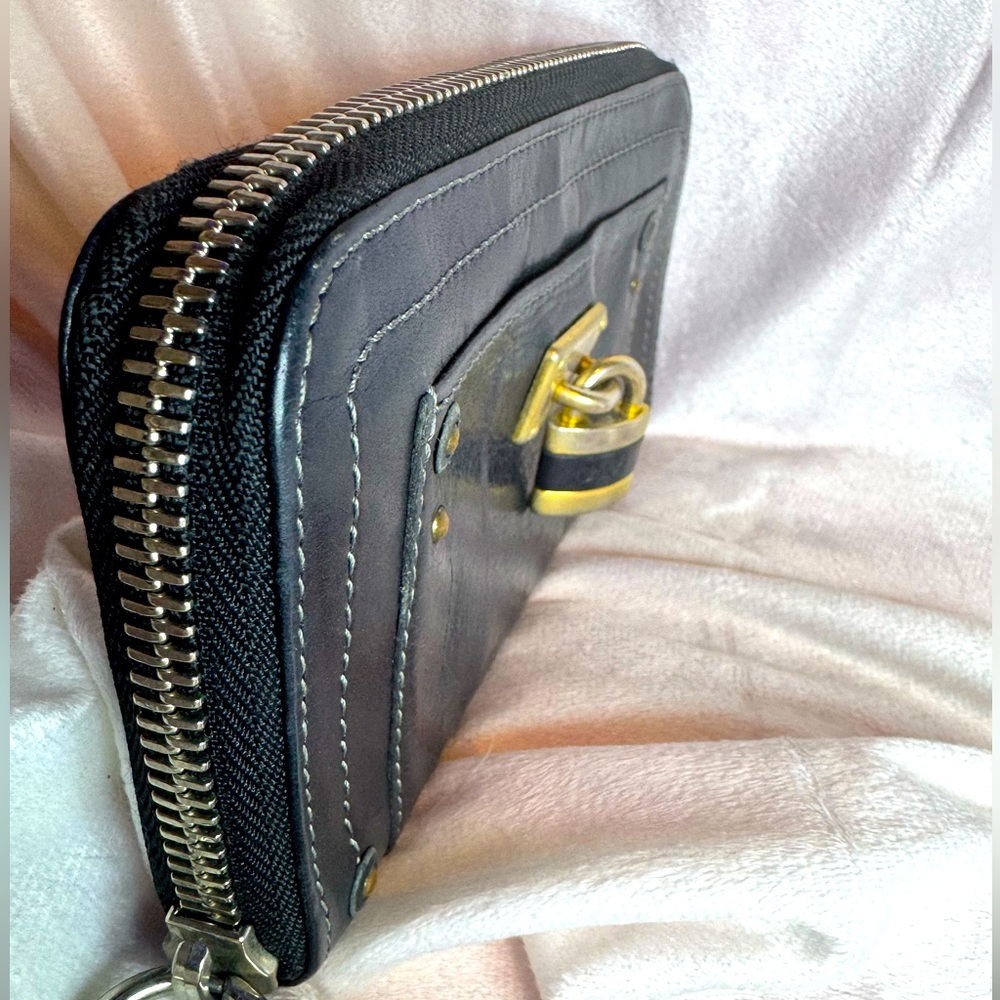 Chloé Paddington Zip Wallet in Black Leather Vintage Collector’s Piece - Picture 4 of 12
